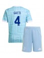 Juventus Federico Gatti #4 Replika Borta Kläder Barn 2025-26 Kortärmad (+ byxor)